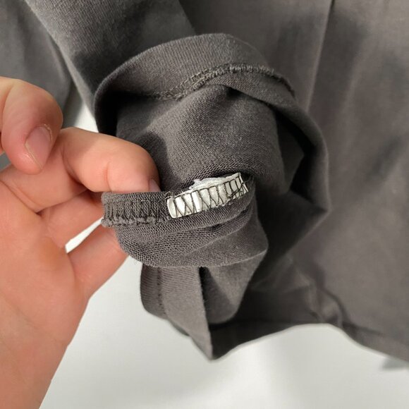 Yeezy Season 6 "Calabasas" Sleeve Print Long Sleeve Crew Tee Gray men's size M - Picture 6 of 7